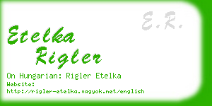 etelka rigler business card